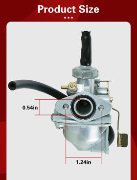 Aniro Moto boxed carburetor with included gaskets and hardware for quick swap