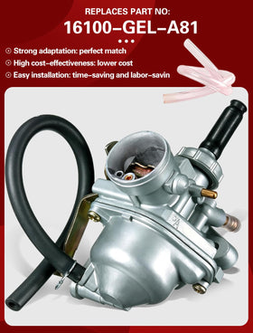 Aniro Moto carburetor top float bowl view showing serviceable access benefit