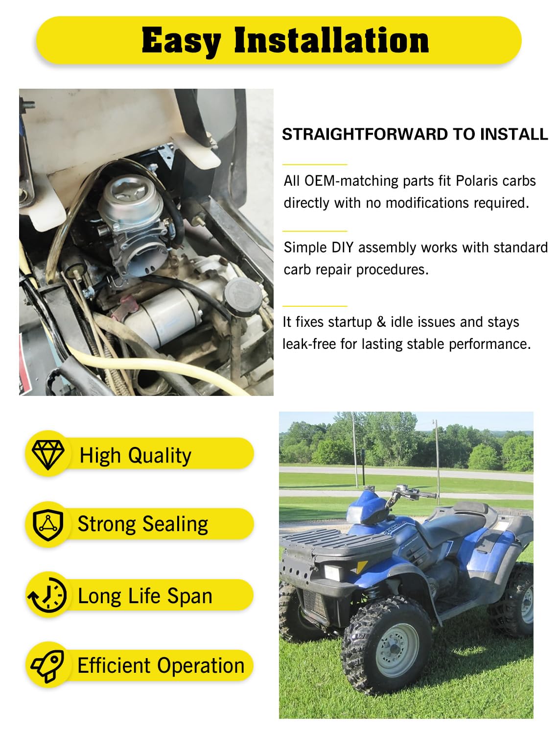 Aniro Moto packaging label photo highlighting compatibility and included components