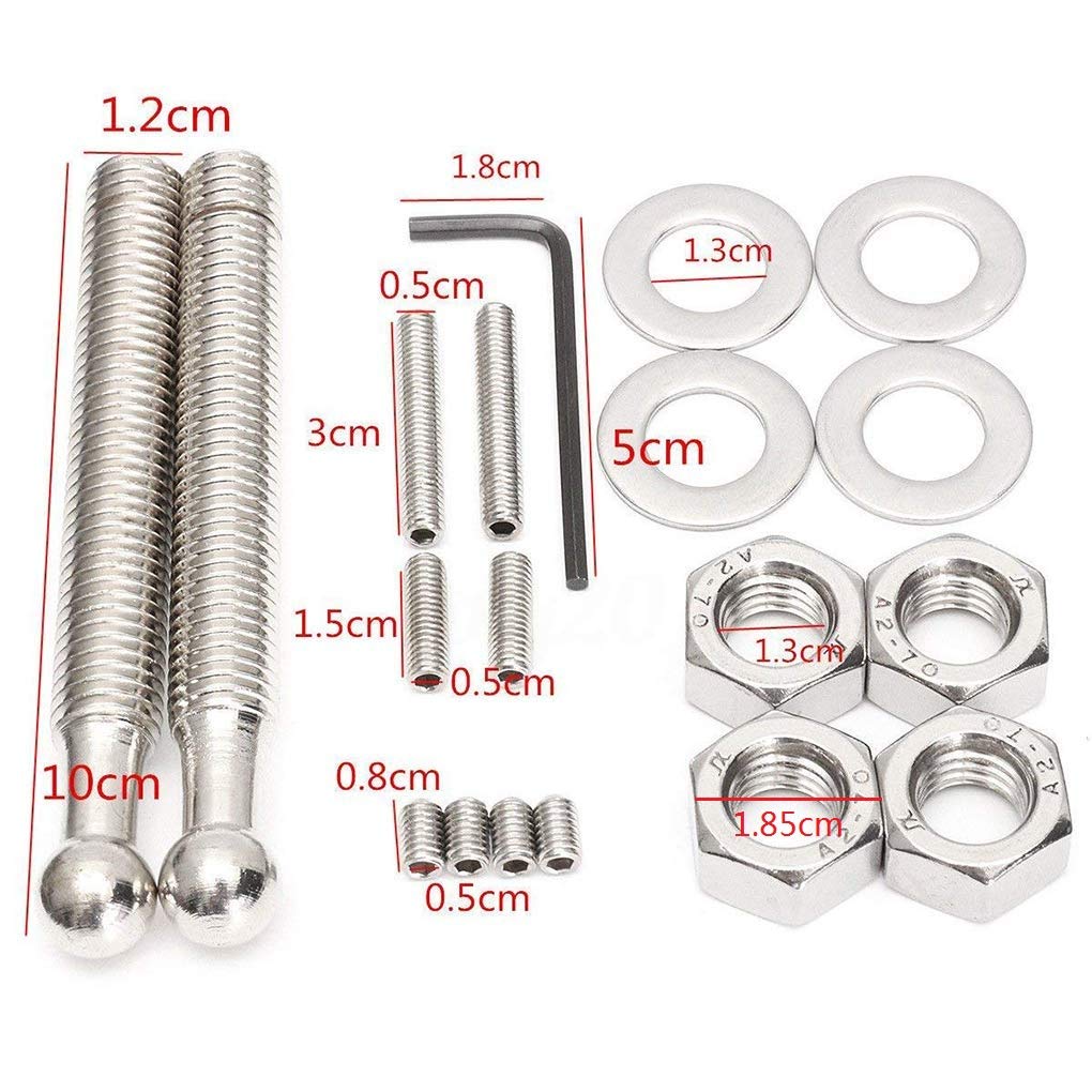 ANJOSHI threaded stud and nut closeup, enabling stronger panel clamping