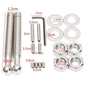 ANJOSHI threaded stud and nut closeup, enabling stronger panel clamping