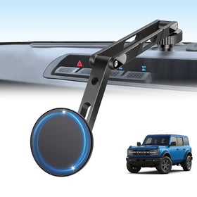 ANKEWAY mount installed on Bronco dashboard showing clean OEM fit and improved visibility