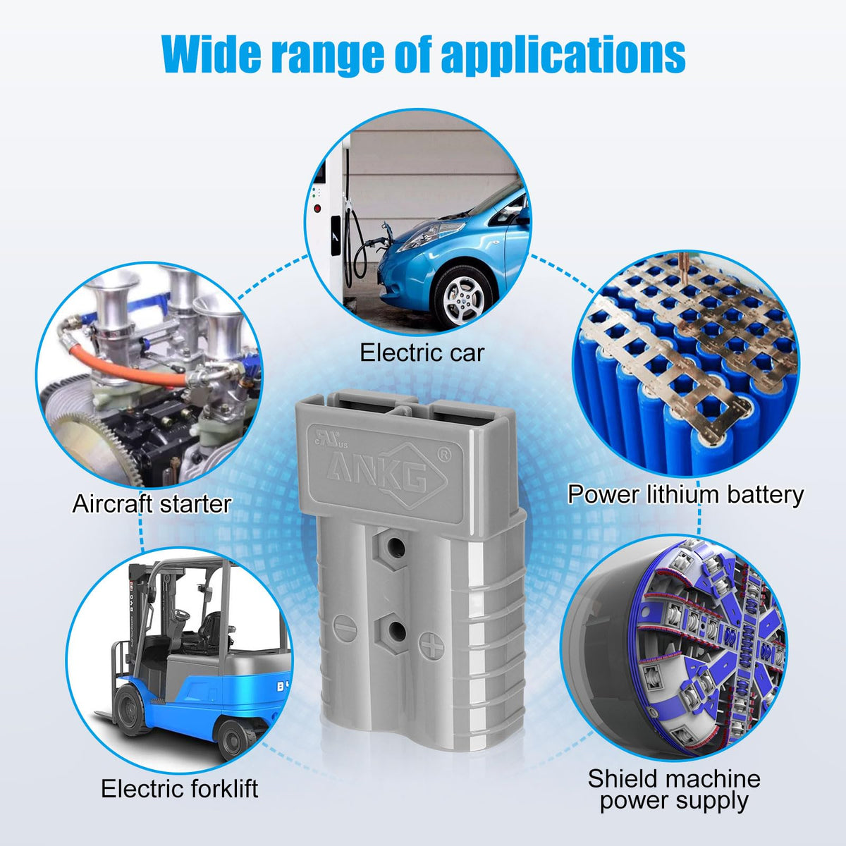 ANKG wire entry with 6–8 AWG compatibility for easy installation