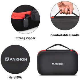 ANKHOH sturdy top handle and 360-degree zipper for easy carrying