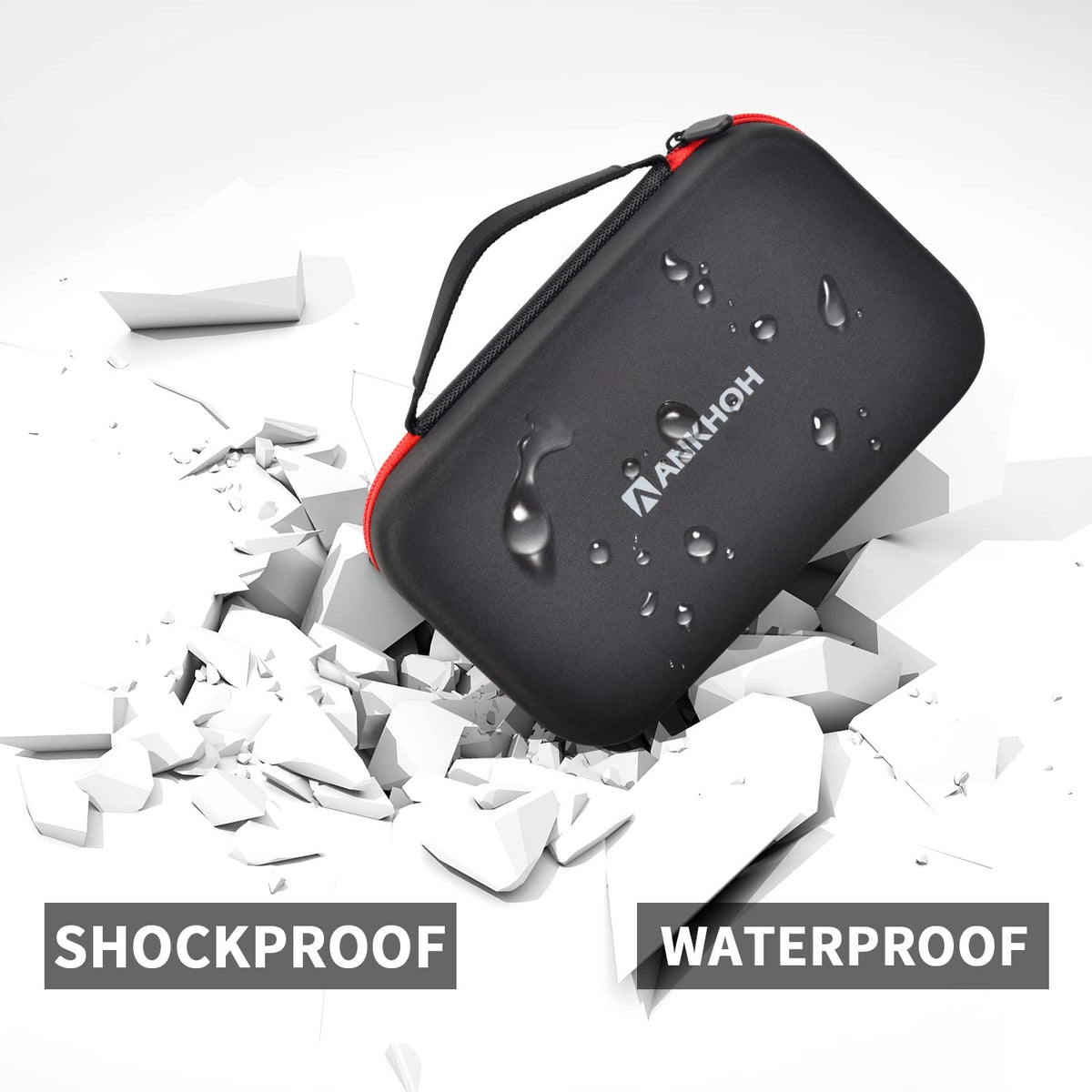ANKHOH case placed in car trunk showing compact size and fit