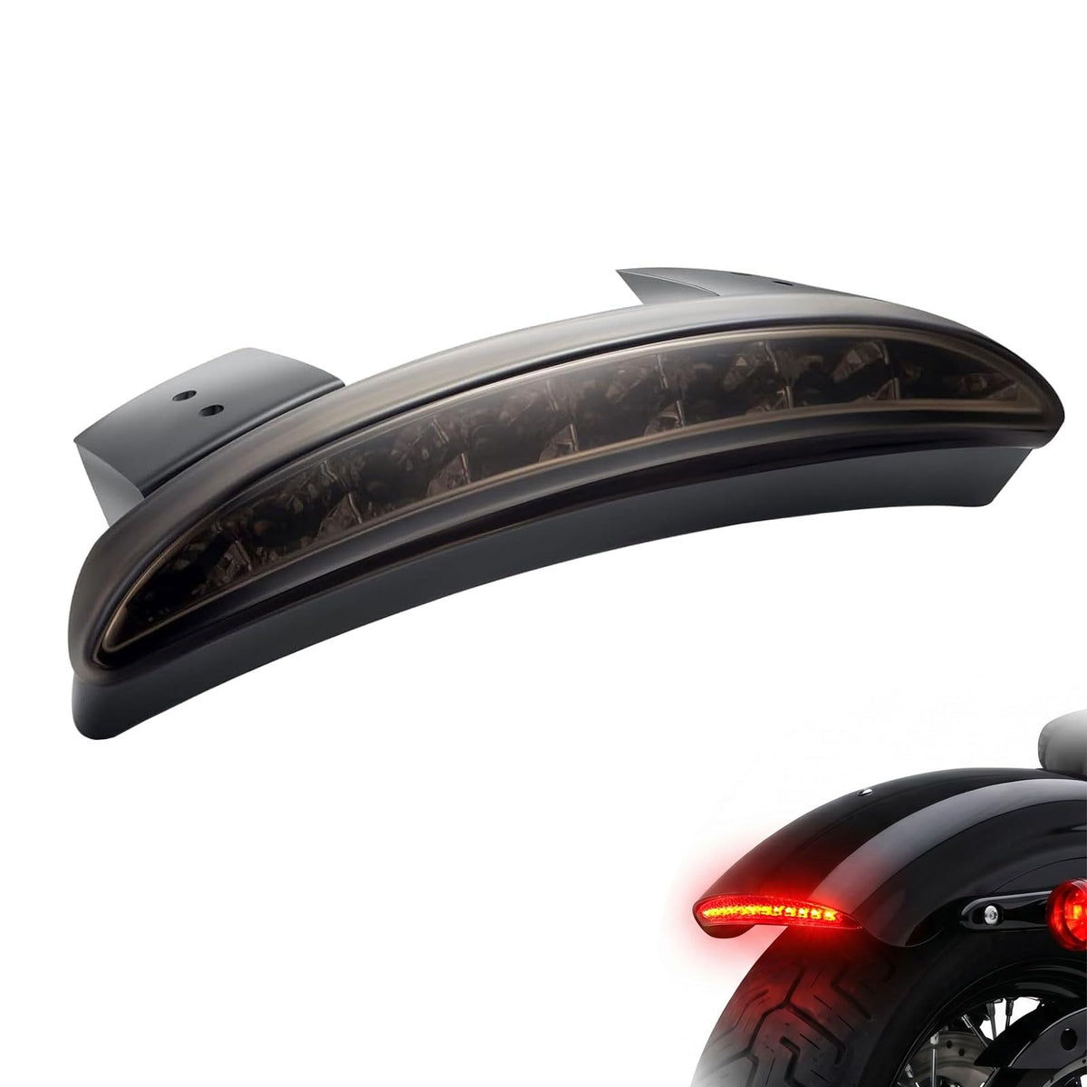 Anki HappiGo front view showing compact LED tail light and clean fender fitment benefit