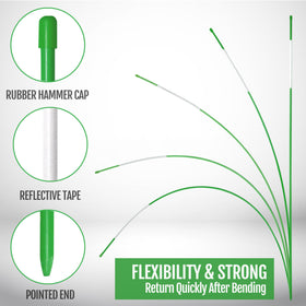 Anley fiberglass shaft detail displaying flexible rebound durability