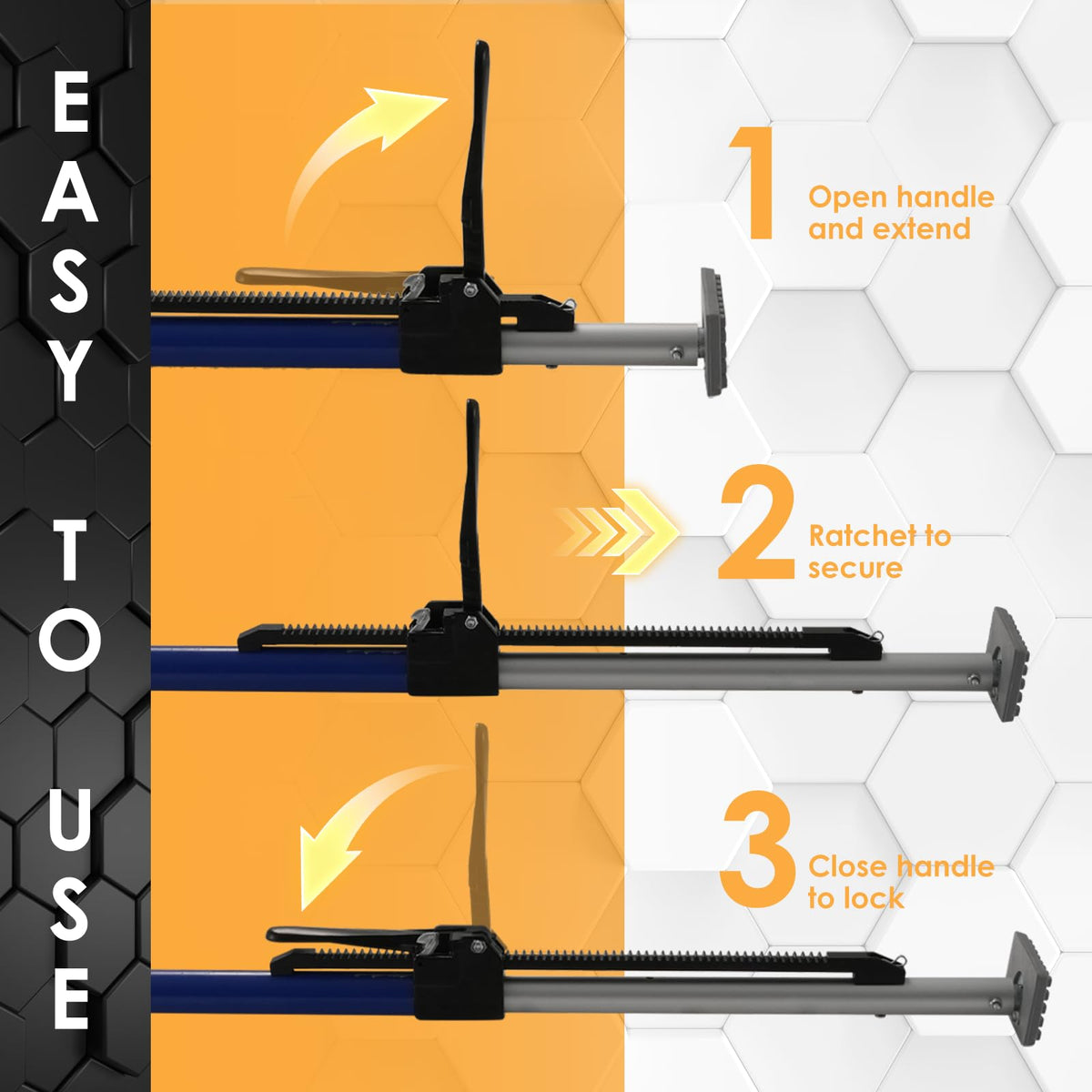 ANLU LOAD iron handle detail for easier tightening and secure lock
