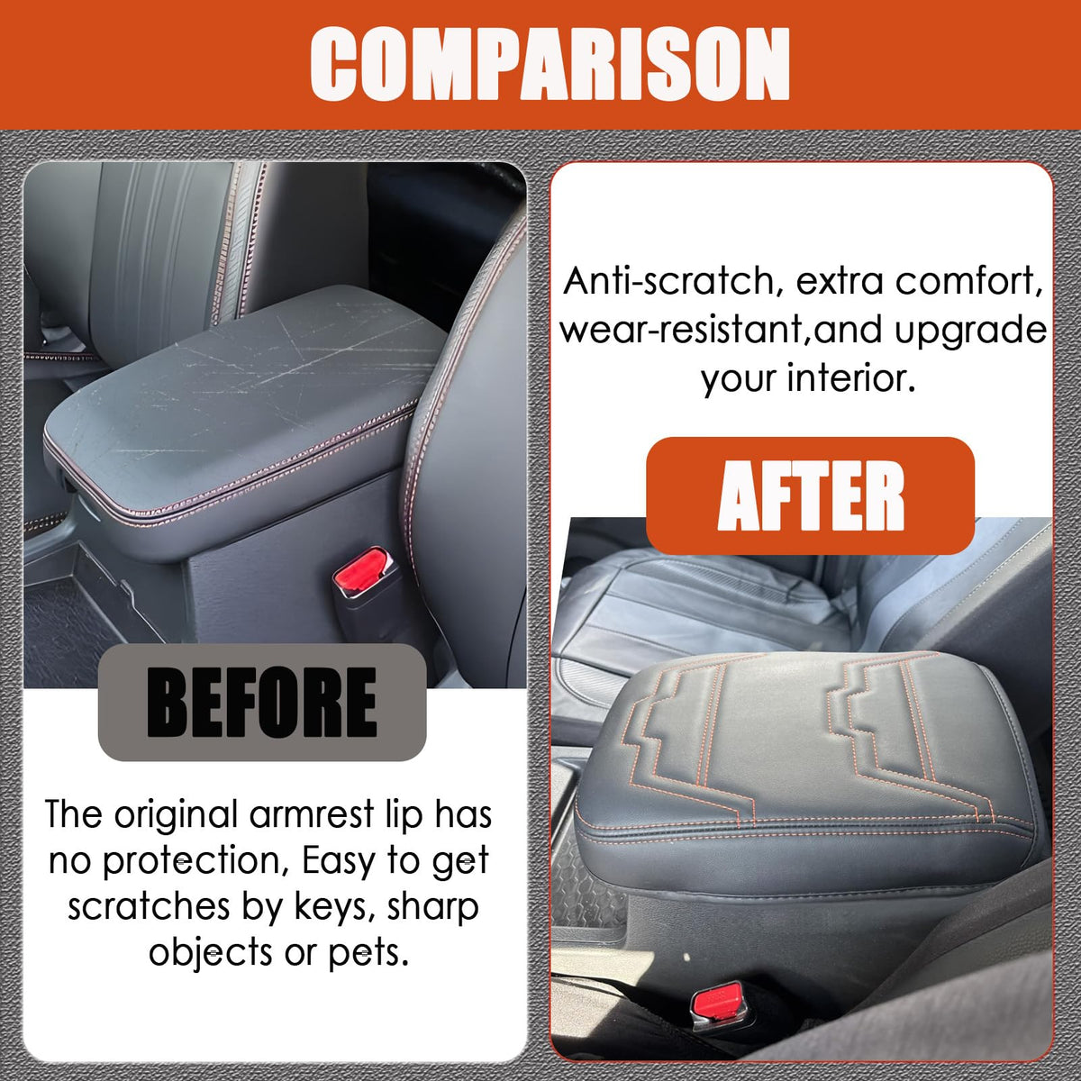 ANMOSVO microfiber leather texture close-up showing soft comfortable surface