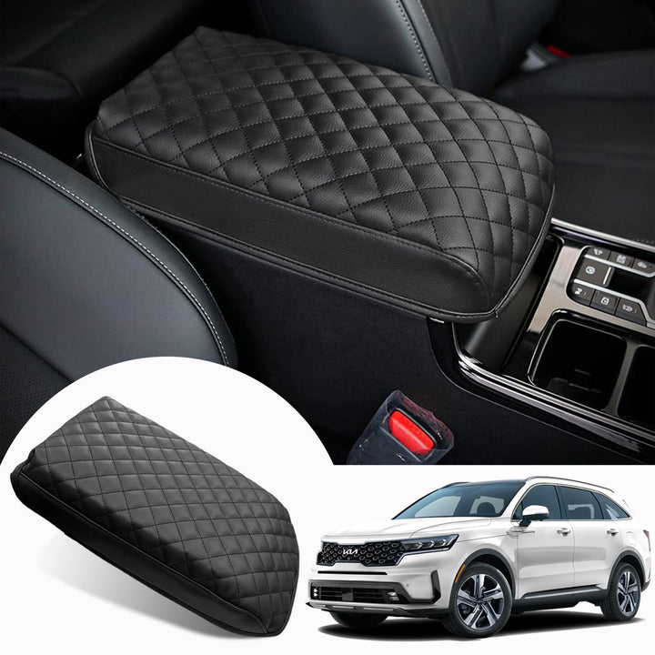 ANMOSVO front view of armrest cover showing neat fit and protection