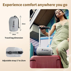 ANMSVI breathable knit cover being removed showing machine-washable hygiene benefit