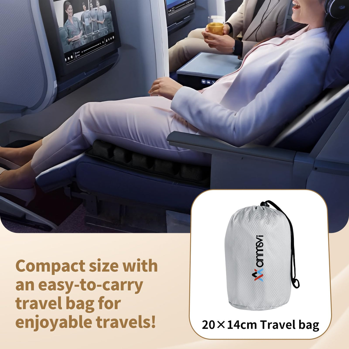ANMSVI folded inside travel bag showing compact packing convenience benefit