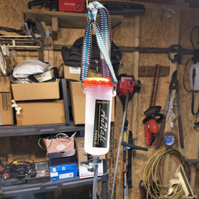 AnNafi tank connected to carburetor in use for tuning convenience