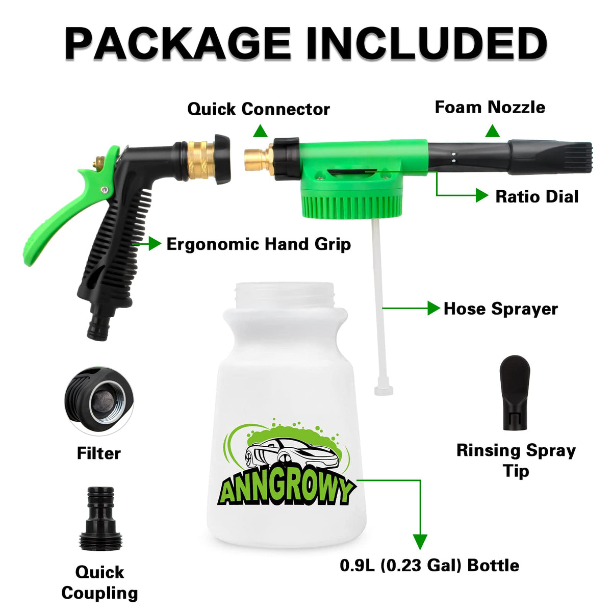 anngrowy 32oz bottle detail emphasizing durable thick plastic and capacity