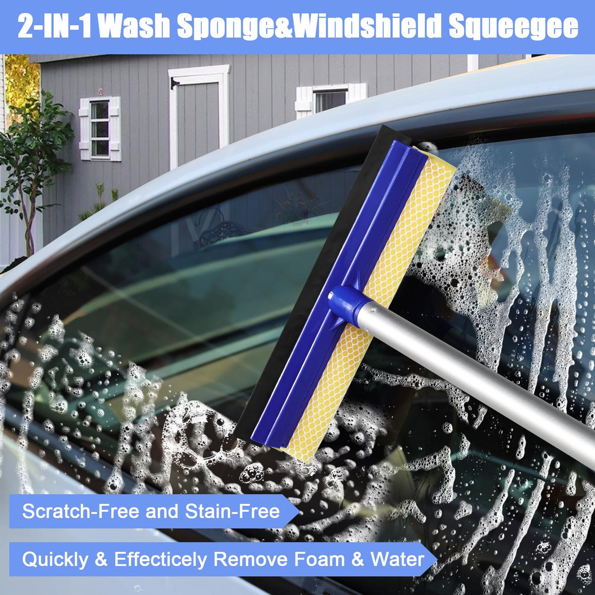 anngrowy assembled long handle extended for reach and safe washing