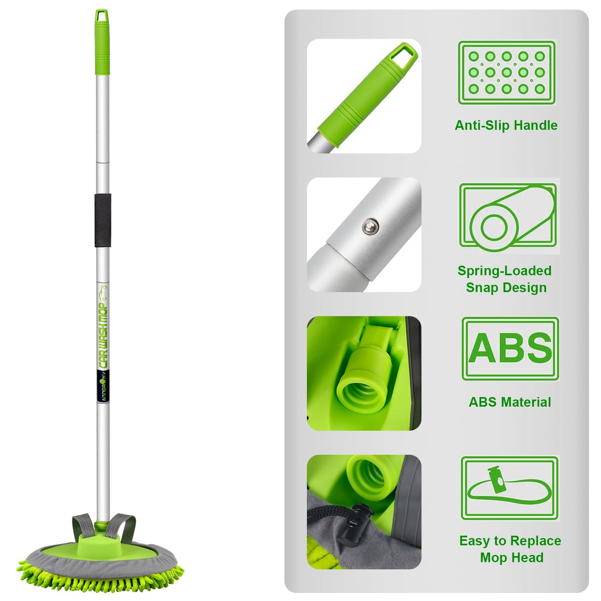 anngrowy chenille microfiber close-up highlighting plush fibers that trap dirt safely