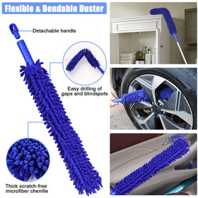 anngrowy detached mop head used as mitt for detailed wheel cleaning