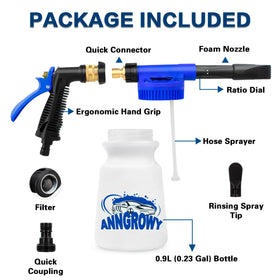 anngrowy close-up of 6-level dial offering precise foam control benefit