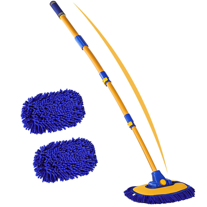 anngrowy front packaging showing pole and mop head for quick identification and benefit