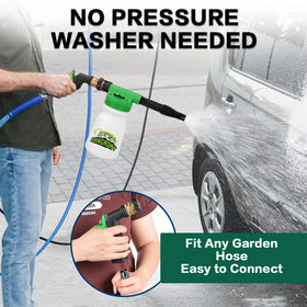 anngrowy hose quick connector attached to garden hose, ensures leak-free seal