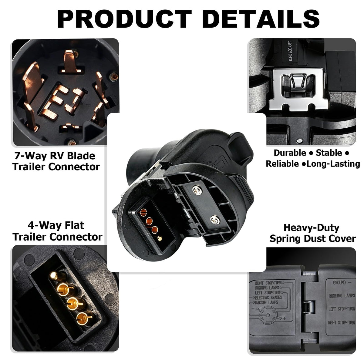 Anpher connector beside hand showing compact size and easy replacement benefit
