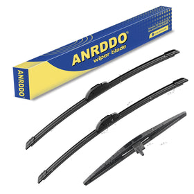 ANRDDO front packaging showing full wiper set and fitment benefits