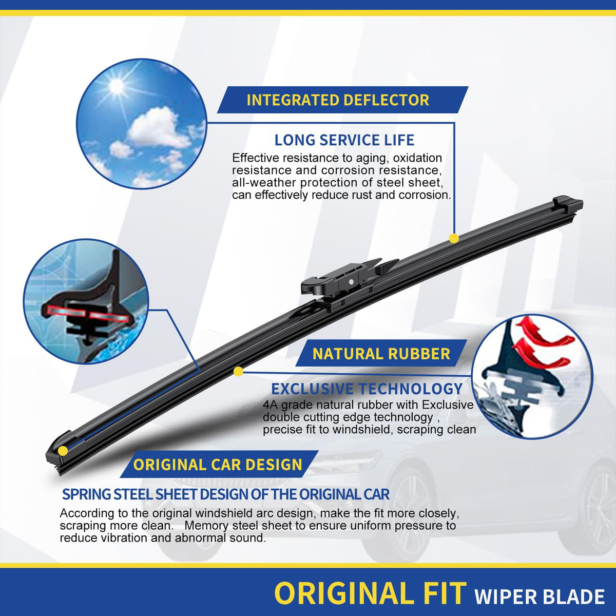ANRDDO blades installed on Tundra windshield for clearer vision