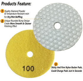 ANTENGDATOOL backing pad and shank adapters displayed for quick tool compatibility