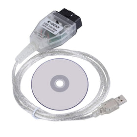 AntiBreak front view of USB OBD2 adapter showing robust housing and switch for reliable diagnostics