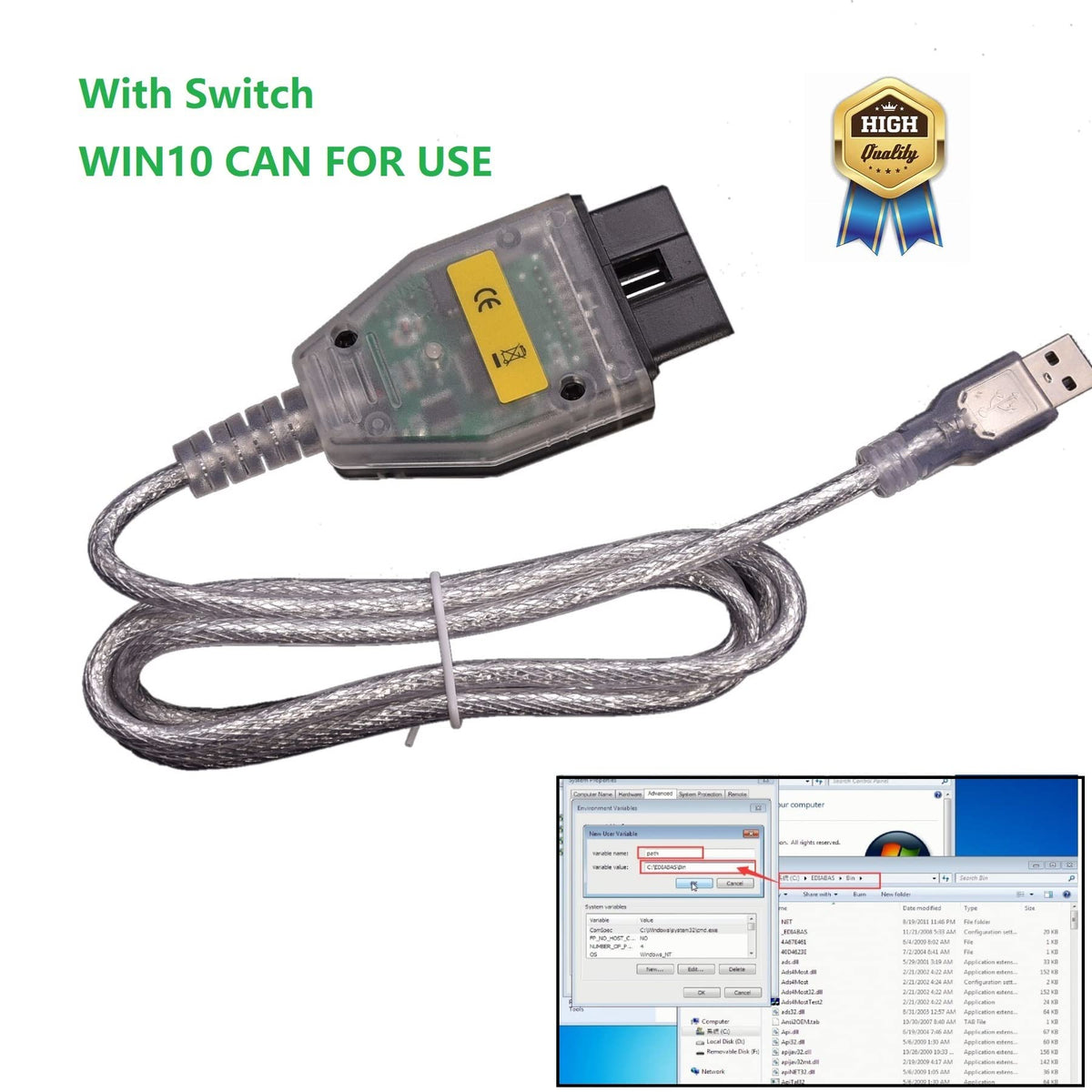 AntiBreak USB plug and cable length demonstrating tangle-free reach for workshop convenience