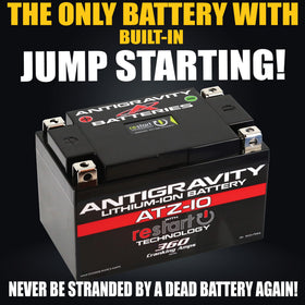 Anti-Gravity AG-ATZ-10-RS top showing RE-START button for quick roadside recovery
