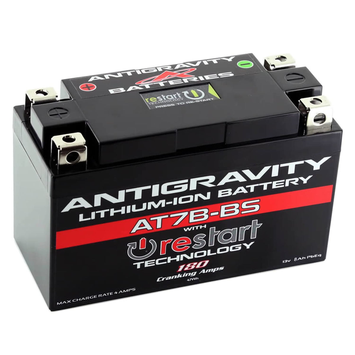 Antigravity AT7B front view showing compact battery and label benefit quick starts