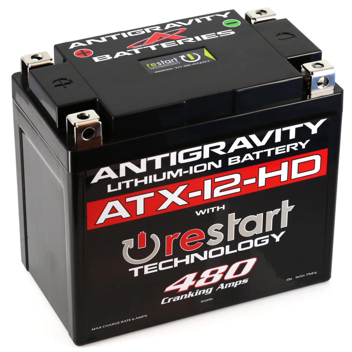 Antigravity ATX12-HD front view showing compact case and label, reliable fit