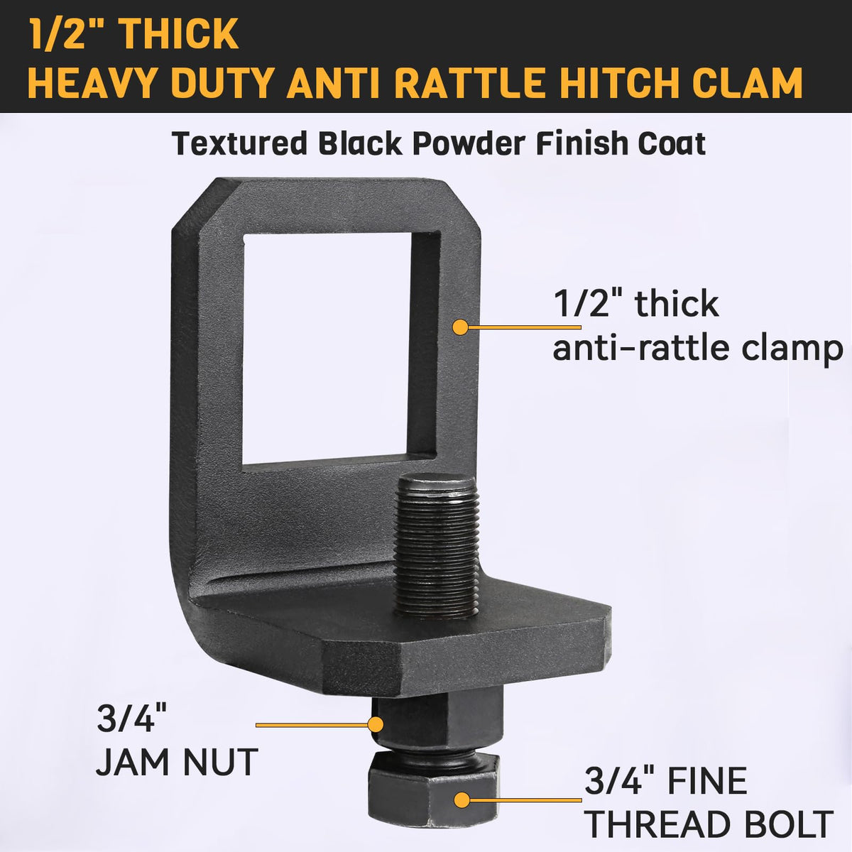 Antivanl detail of 1/2 inch steel thickness for heavy-duty strength