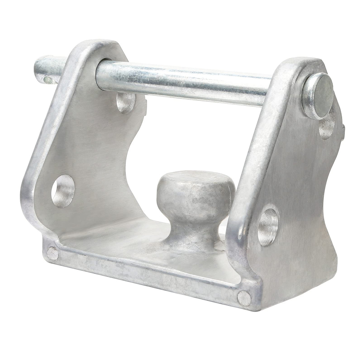 Antivanl front view of hitch lock showing full coverage and deterrent benefit