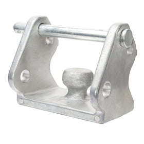 Antivanl front view of hitch lock showing full coverage and deterrent benefit