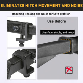 Antivanl installed on truck hitch side view improving towing stability