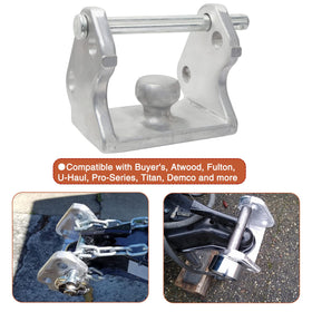 Antivanl side profile on trailer showing fit for 2" to 2-5/16" couplers benefit