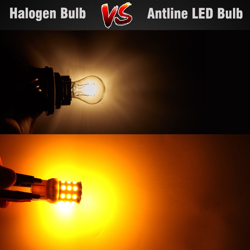 Antline bulb side profile with measurements showing compact size and fitment benefit