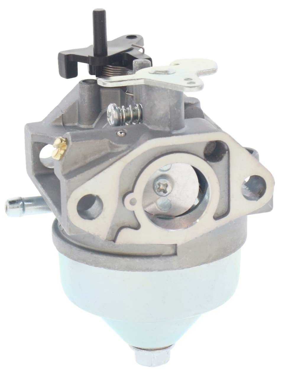 ANTO carburetor installed in a lawn mower showing restored performance and reliability