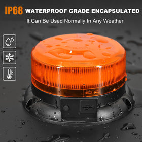 AnTom weather-resistant seal detail protecting LEDs in rain or snow