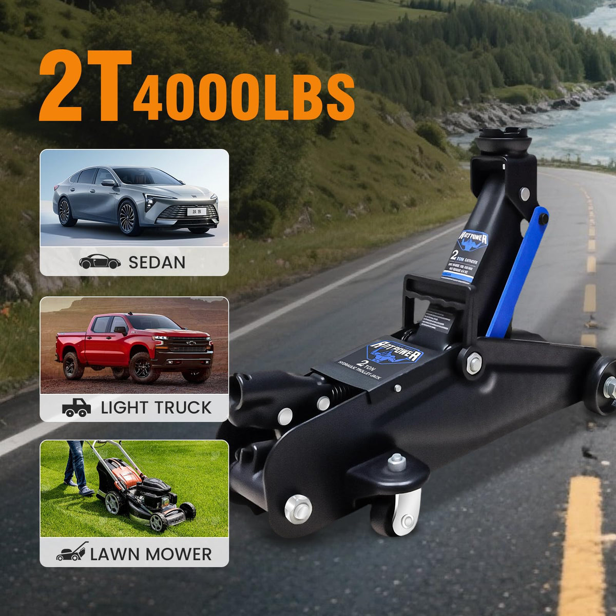 ANTPOWER casters and wheels underbody for smooth maneuvering and control