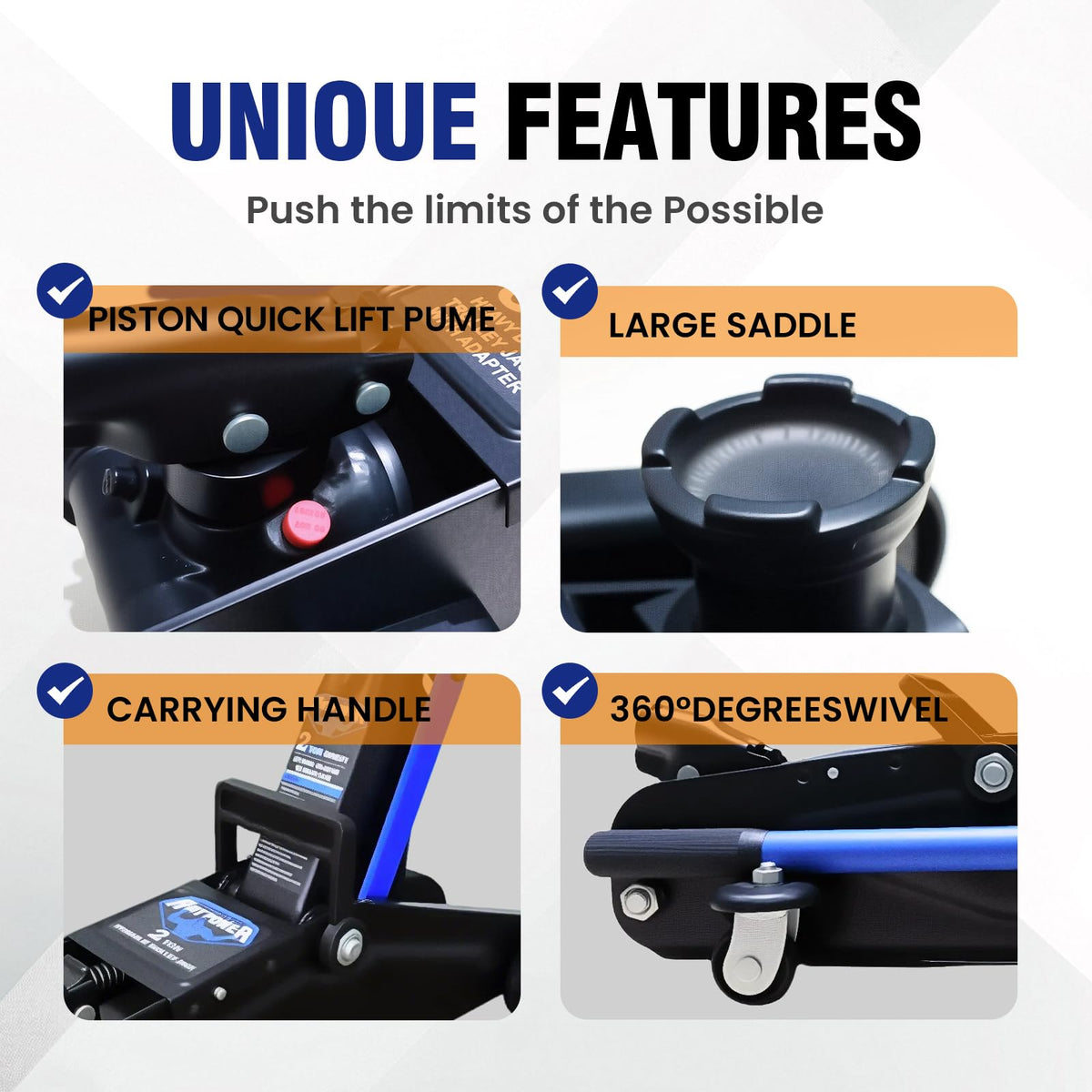 ANTPOWER two-piece handle folded for storage and easy leverage