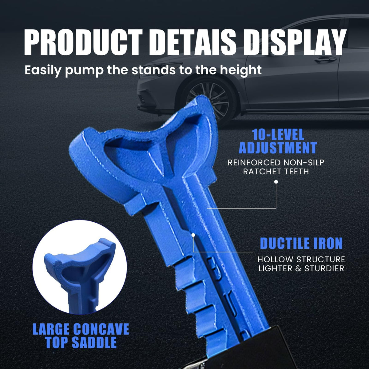 LIFTING TOOLS ANTPOWER height adjustment in use for quick secure setup