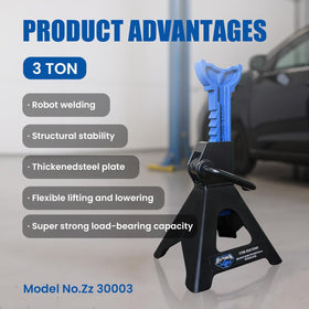 LIFTING TOOLS ANTPOWER single stand supporting a car for safe maintenance