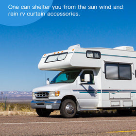 Antrys in an RV interior with curtains sliding smoothly for tidy look