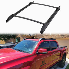 ANTS PART front view of roof rack cross bars showing fit and clean profile benefits