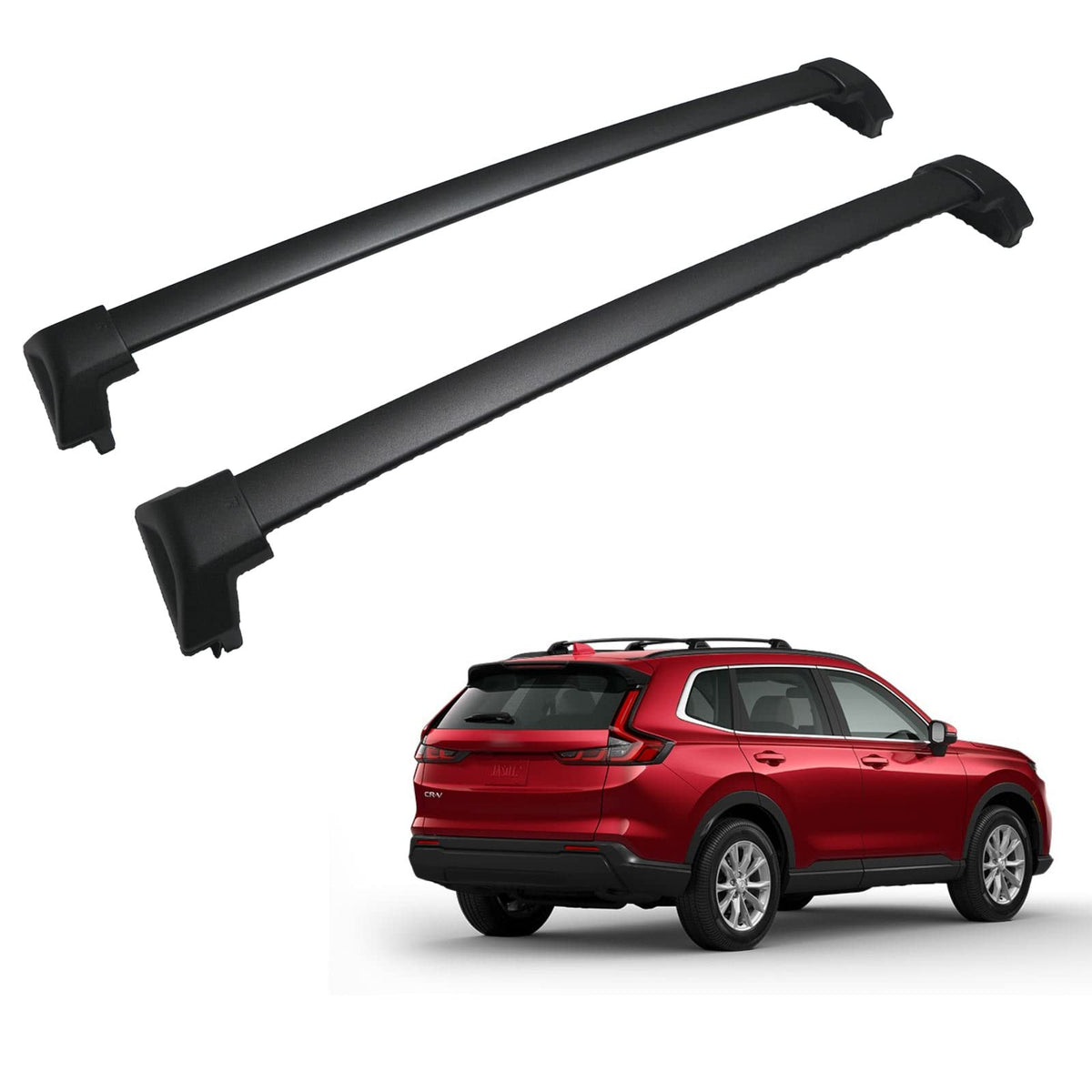 ANTS PART front-mounted crossbar on Honda CRV showing secure fit and streamlined look
