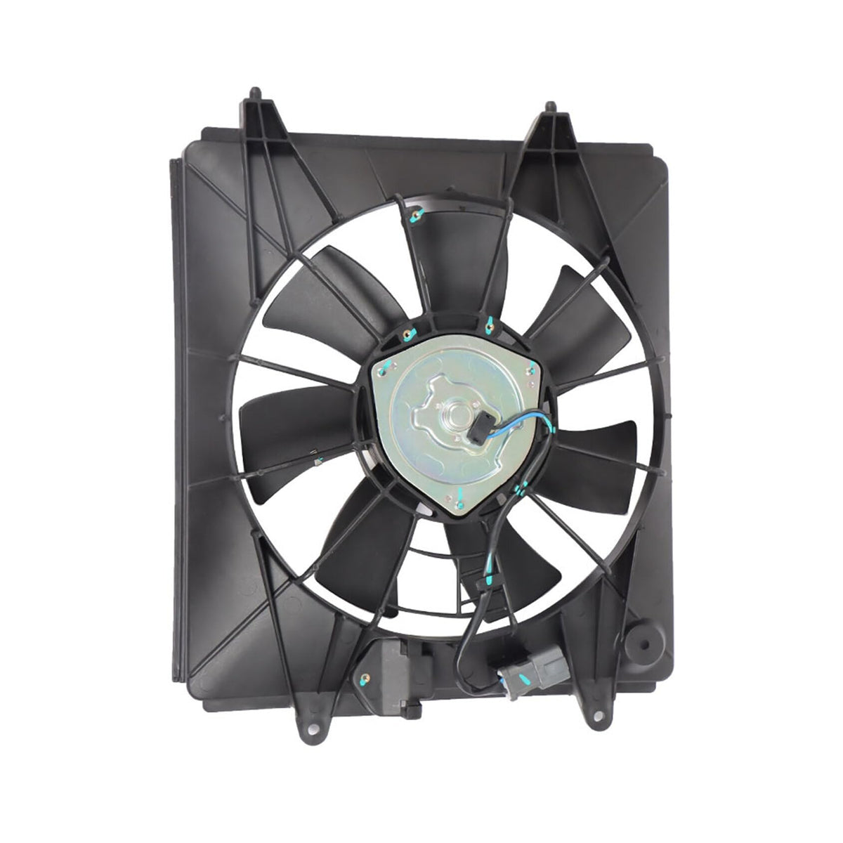 ANTUKO closeup of 7 S-shaped blades highlighting efficient airflow