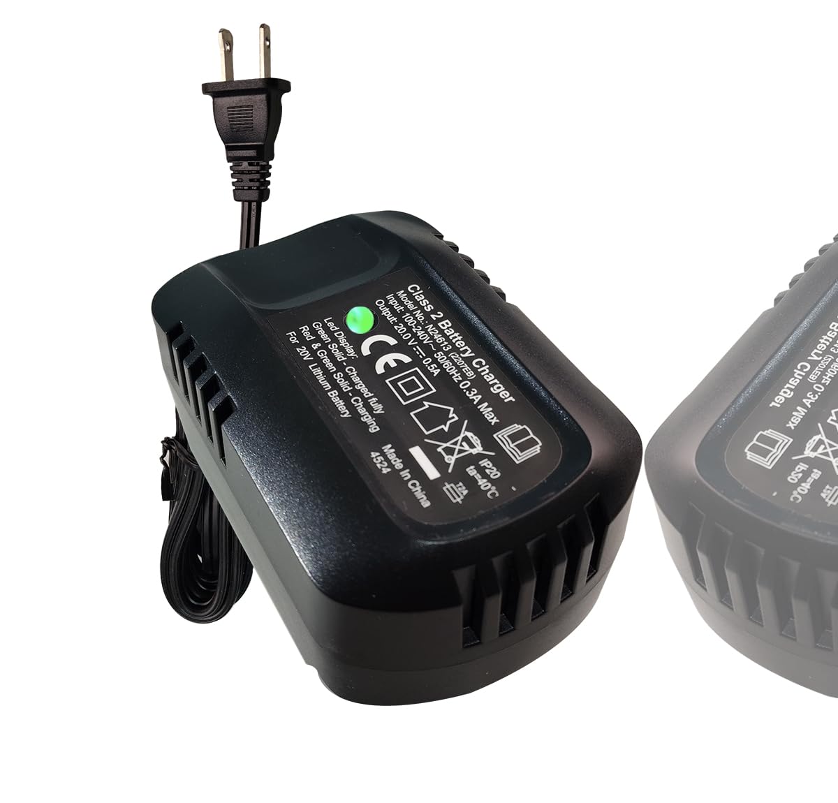 ANWNOEER front view of charger showing compact design and quick replacement benefit